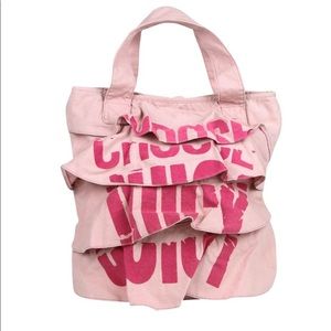 Juicy Couture Canvas Ruffle Tote